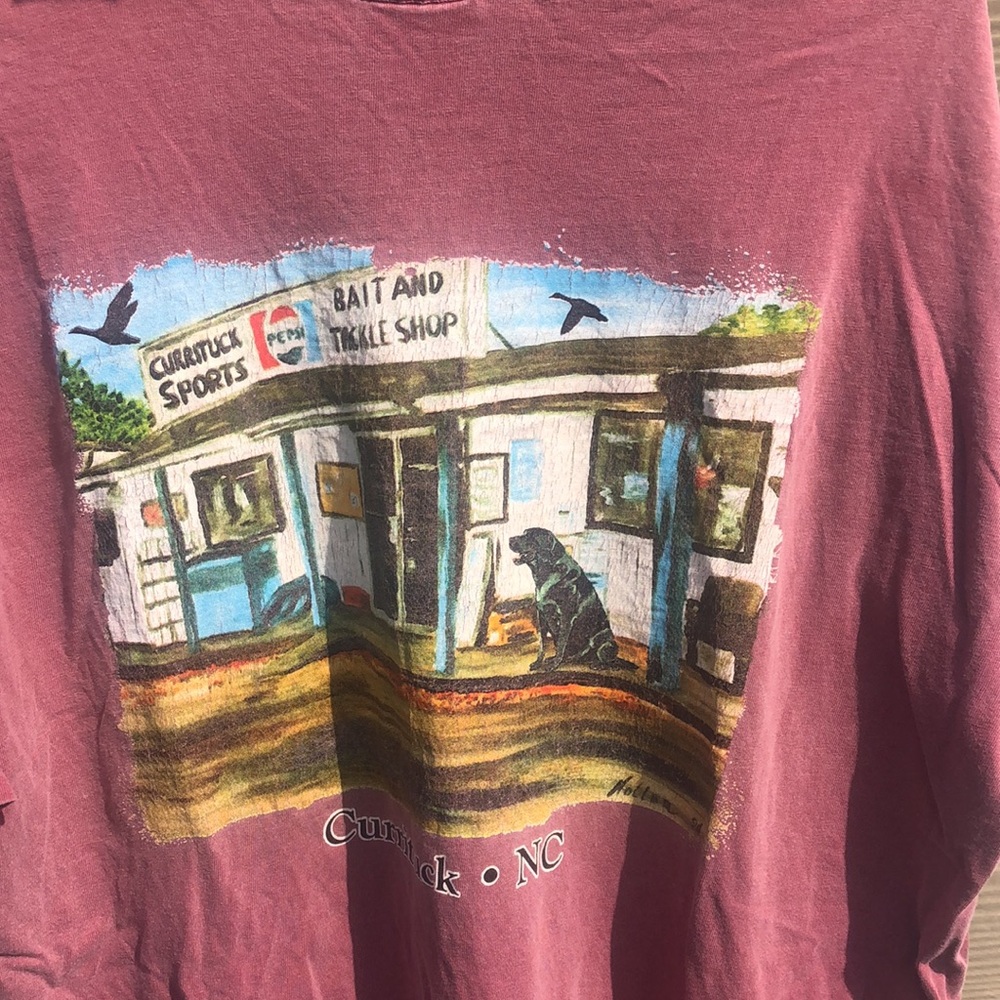EUC Currituck NC tackle shop tee